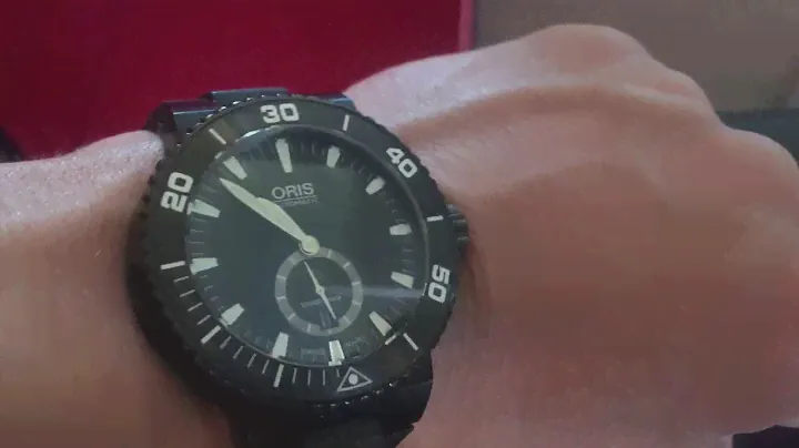 Швейцарские мужские Часы Oris Aquis Titan Small Second Date 739 7674 7754 4 26 34BTE