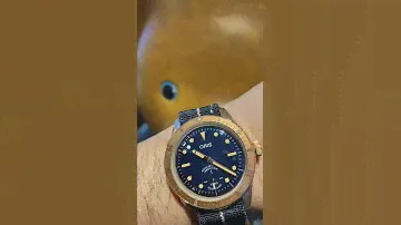 New Oris black dial watch