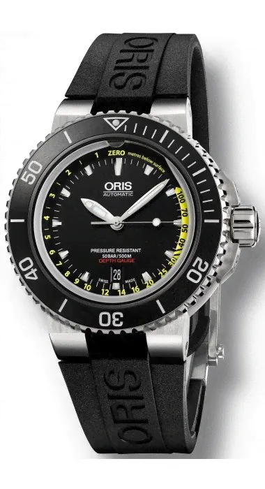 ORIS Aquis Depth Gauge, артикул ORIS 733 7675 4154-4