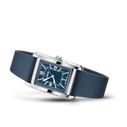 Oris Rectangular Automatic Blue Dial Leather Strap (01 561 7783 4065)