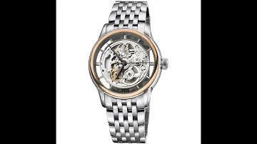 ORIS Artelier Translucent Skeleton 73476846351MB 18ct Gold Watch Swiss Automatic