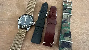 Oris Divers 65, BluShark NATO Strap, Zuludiver Tropical Rubber Strap & ColaReb Siena Leather Strap
