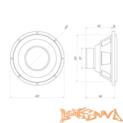 Oris Electronics JB-10R Сабвуфер-4